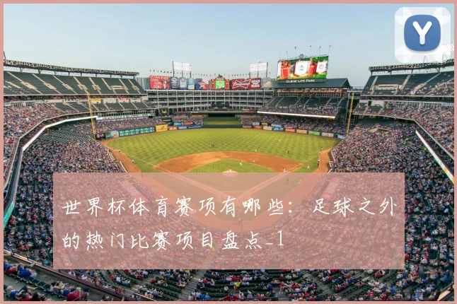 世界杯体育赛项有哪些:足球之外的热门比赛项目盘点_1